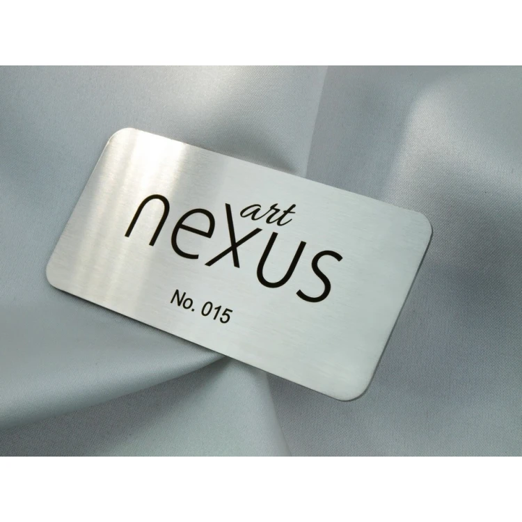 Steel Plate - Steel Business Card - Size 80x40mm - TAB257