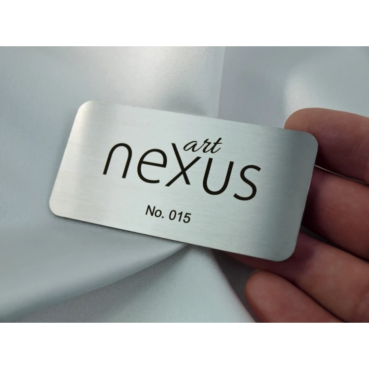 Steel Plate - Steel Business Card - Size 80x40mm - TAB257