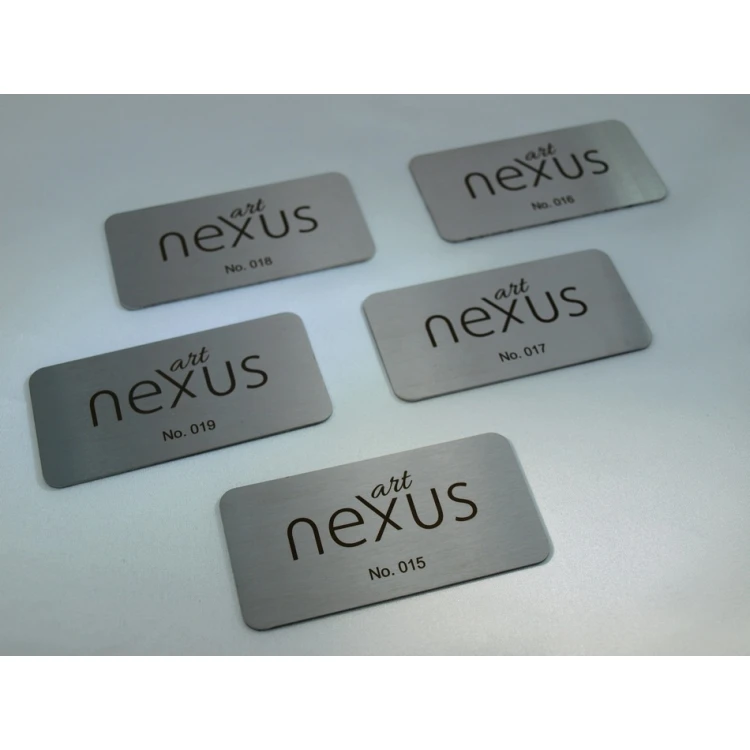 Steel Plate - Steel Business Card - Size 80x40mm - TAB257