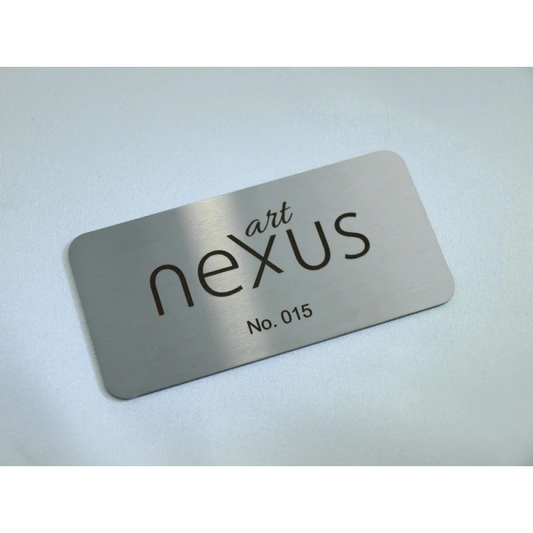 Steel Plate - Steel Business Card - Size 80x40mm - TAB257