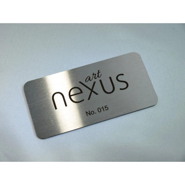 Steel Plate - Steel Business Card - Size 80x40mm - TAB257