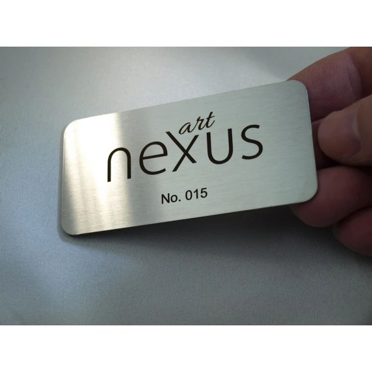 Steel Plate - Steel Business Card - Size 80x40mm - TAB257