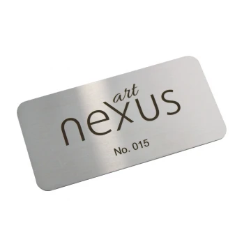 Steel Plate - Steel Business Card - Size 80x40mm - TAB257