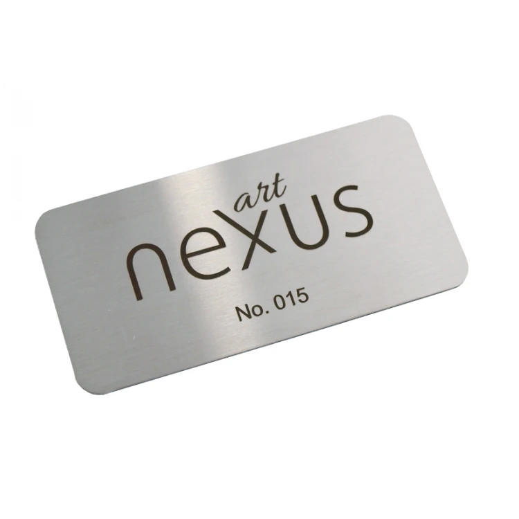 Steel Plate - Steel Business Card - Size 80x40mm - TAB257