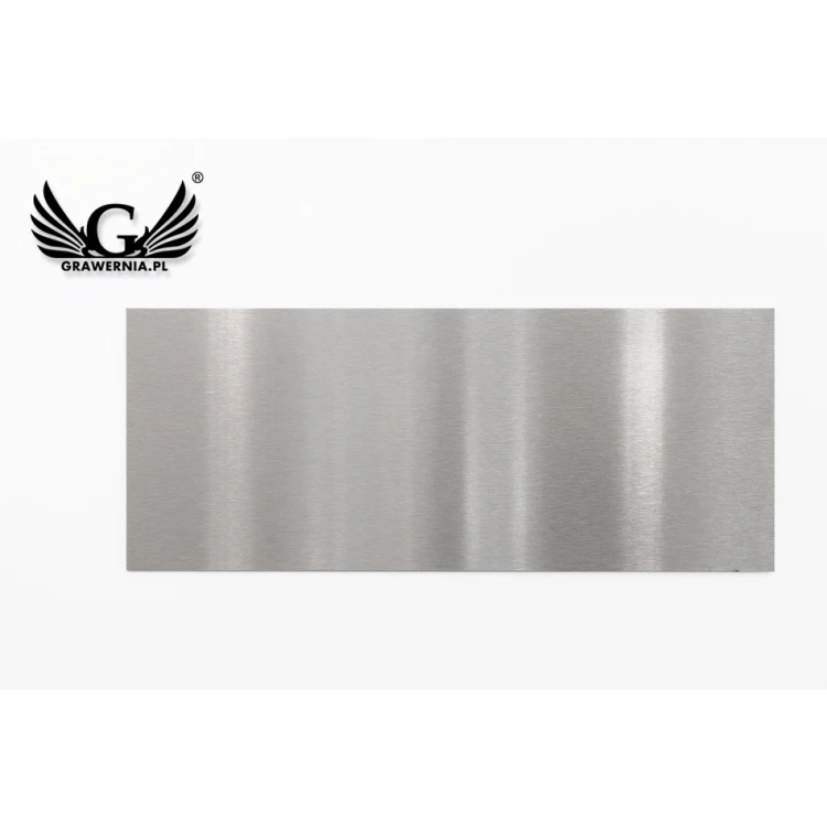 Steel plaque with custom engraving - size 200x80x2mm - TAB100