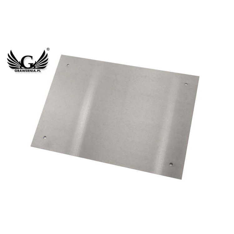 Steel plaque with custom engraving - size 297x210x2mm - TAB105