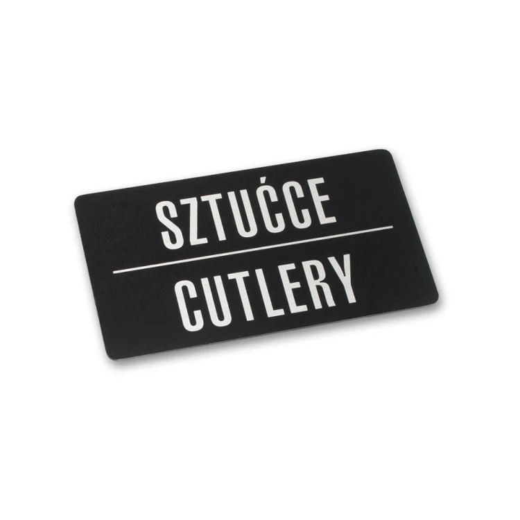 Steel plaque with any UV print - 90x50mm - TAB116