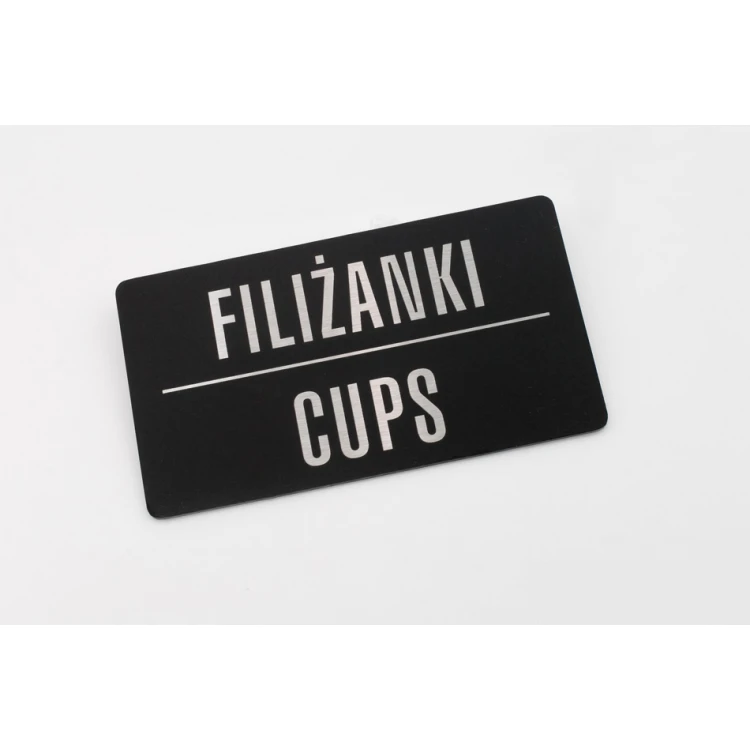 Steel plaque with any UV print - 90x50mm - TAB116