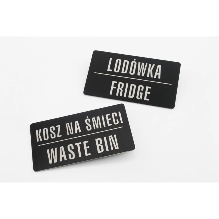 Steel plaque with any UV print - 90x50mm - TAB116