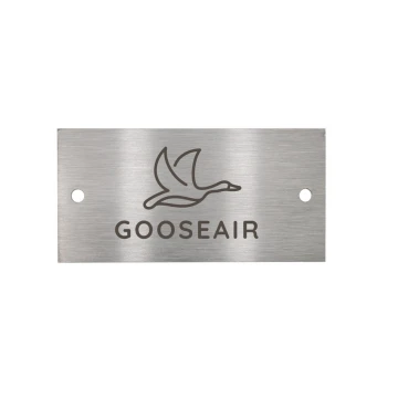 Steel plate with custom engraving - size 40x20x1mm - TS025