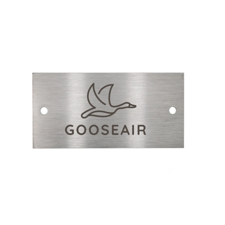 Steel plate with custom engraving - size 40x20x1mm - TS025
