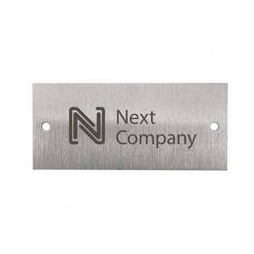 Steel Plate with Custom Engraving - Size 45x20x1mm - TS043
