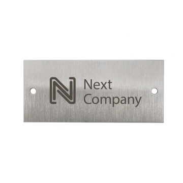 Steel Plate with Custom Engraving - Size 45x20x1mm - TS043