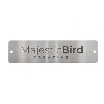 Steel plate with any engraving - size 140x35x1mm - TS011