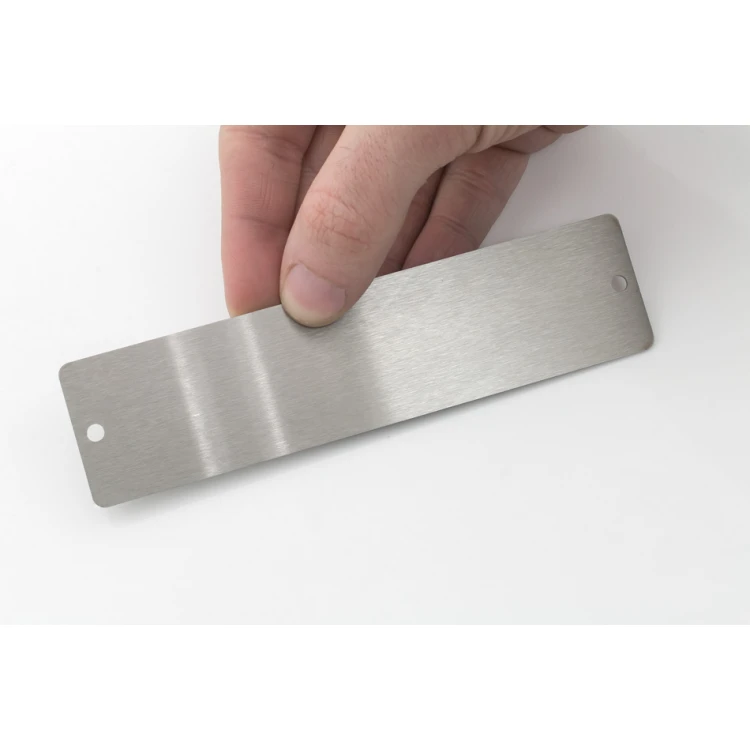 Steel plate with any engraving - size 140x35x1mm - TS011