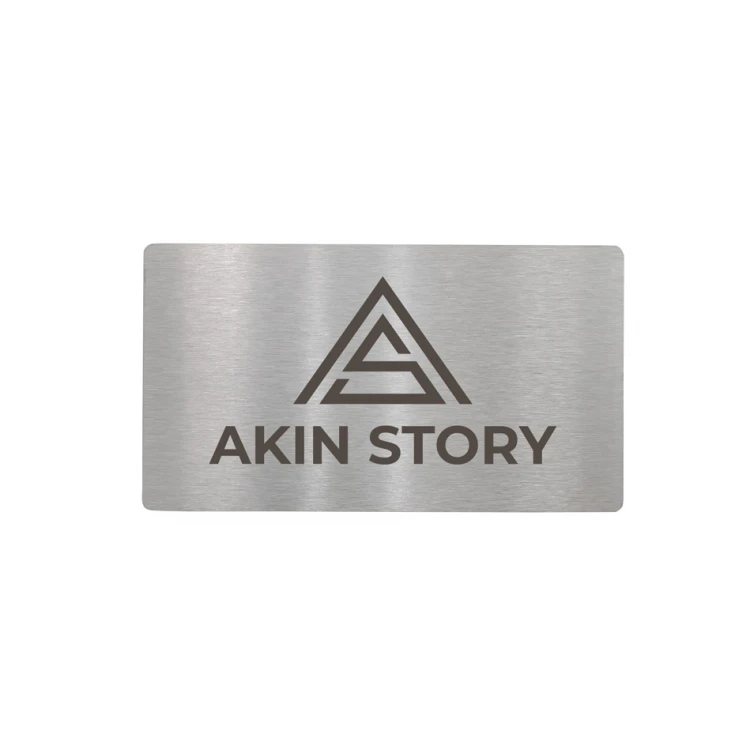 Steel plate with any engraving - size 90x50x1mm - TS048