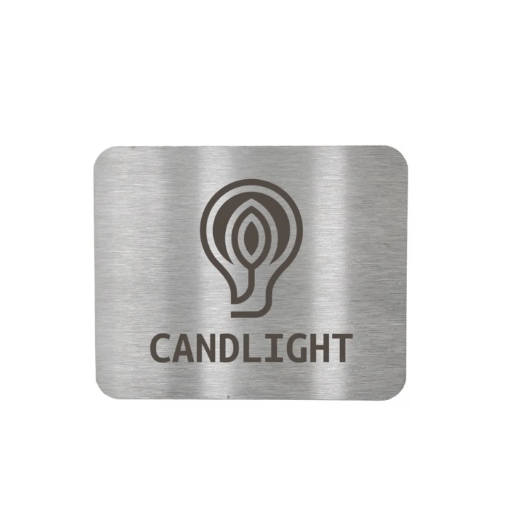 Steel Plate with Custom Engraving - Size 43x35x1mm - TS031