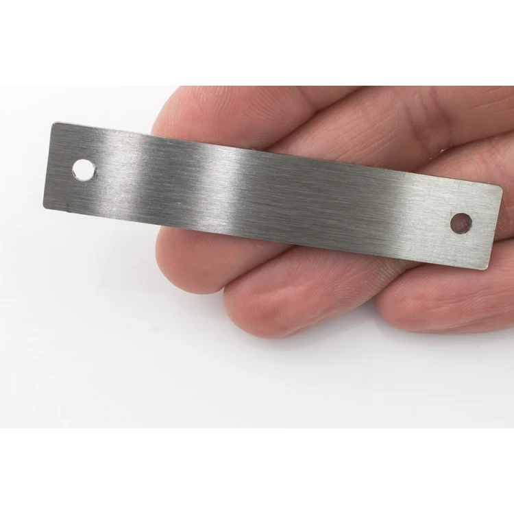 Steel plate with any engraving - size 69x14x1mm - TS033