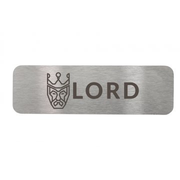 Steel plate with custom engraving - size 66x20x1mm - TS030