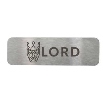 Steel plate with custom engraving - size 66x20x1mm - TS030