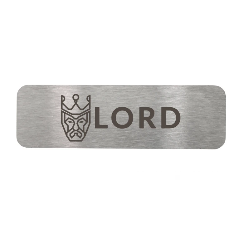 Steel plate with custom engraving - size 66x20x1mm - TS030
