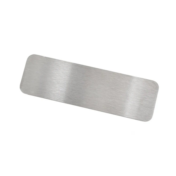 Steel plate with custom engraving - size 66x20x1mm - TS030