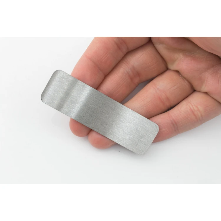 Steel plate with custom engraving - size 66x20x1mm - TS030