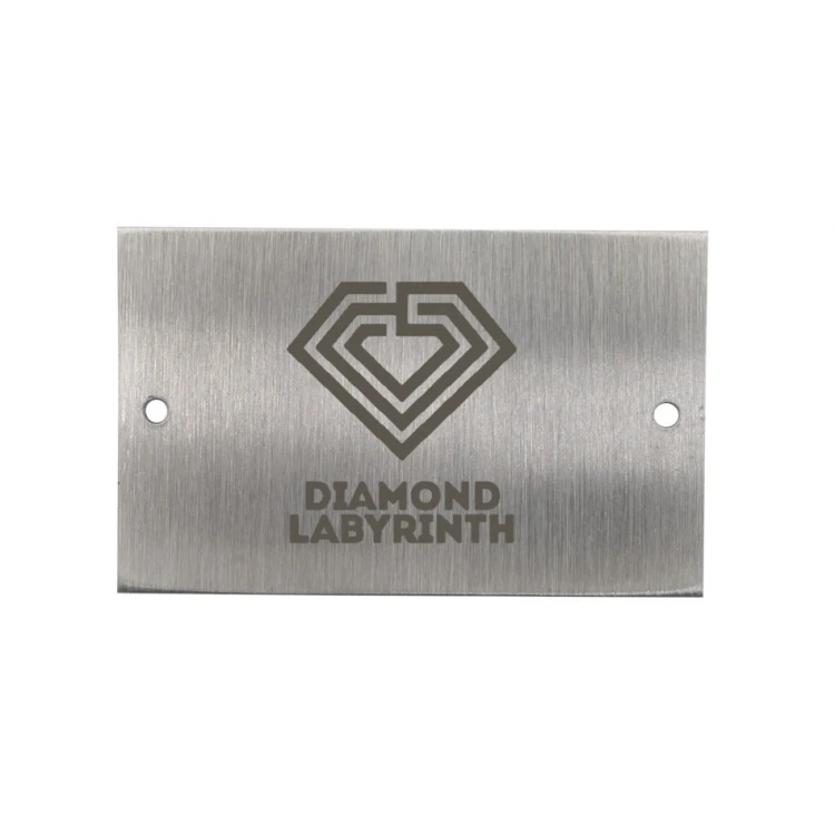 Steel plate with any engraving - size 45x28x1mm - TS044