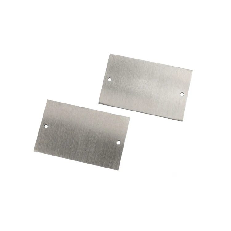 Steel plate with any engraving - size 45x28x1mm - TS044