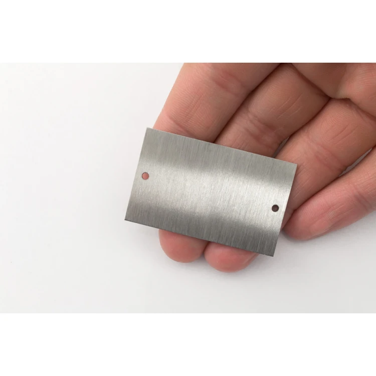 Steel plate with any engraving - size 45x28x1mm - TS044