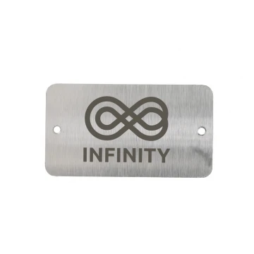 Steel plate with custom engraving - size 45x25x1mm - TS039
