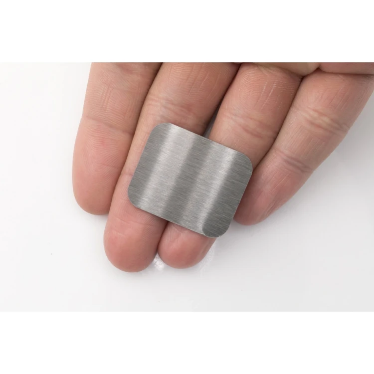 Steel plate with custom engraving - size 31x26x1mm - TS035