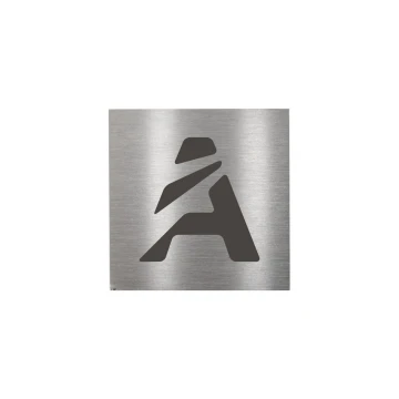 Steel plate with custom engraving - size 30x30x1mm - TS034
