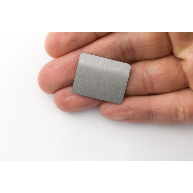 Steel plate with custom engraving - size 20x25x1mm - TS036