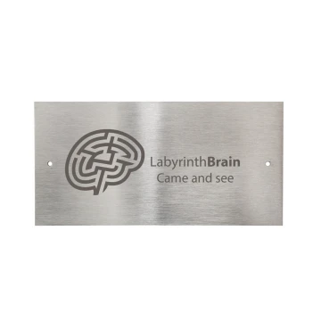 Steel plate with any engraving - size 100x50x1mm - TS040