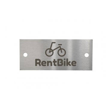 Steel plate with any engraving - size 70x30x1mm - TS010