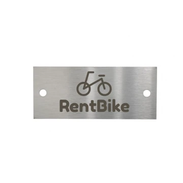 Steel plate with any engraving - size 70x30x1mm - TS010