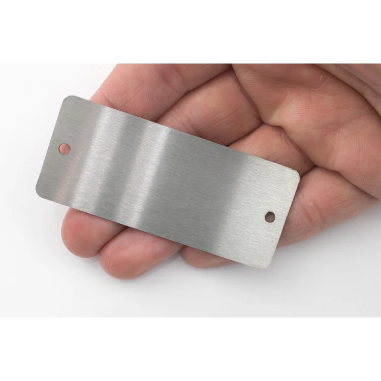 Steel plate with custom engraving - size 70x30x1mm - TS023