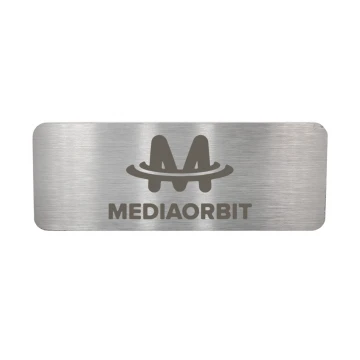 Steel plate with custom engraving - size 80x30x1mm - TS016