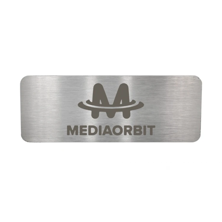 Steel plate with custom engraving - size 80x30x1mm - TS016