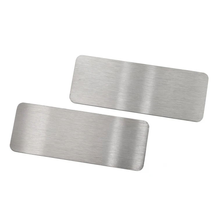 Steel plate with custom engraving - size 80x30x1mm - TS016