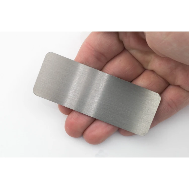 Steel plate with custom engraving - size 80x30x1mm - TS016