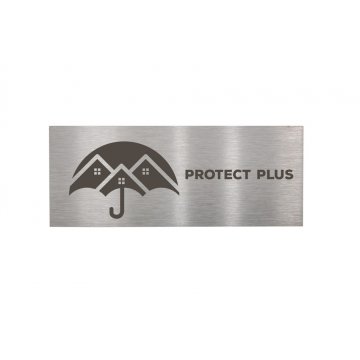 Steel plate with any engraving - size 75x30x1mm - TS027