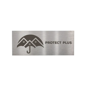 Steel plate with any engraving - size 75x30x1mm - TS027