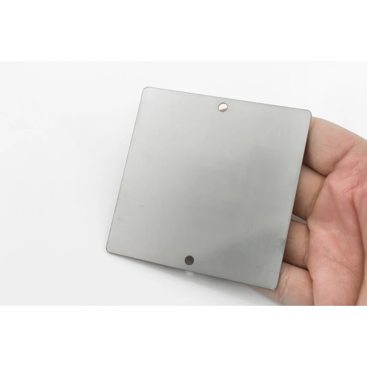 Steel plate with any engraving - size 80x80x1mm - TS052