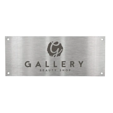 Steel plate with custom engraving - size 100x40x1mm - TS018