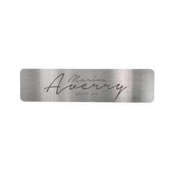 Steel plate with any engraving - size 80x20x1mm - TS046