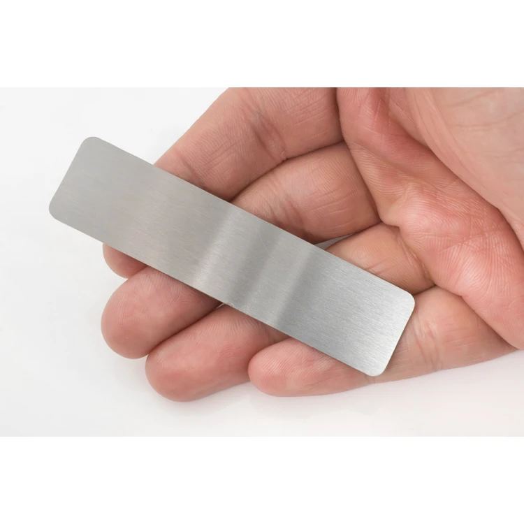 Steel plate with any engraving - size 80x20x1mm - TS046