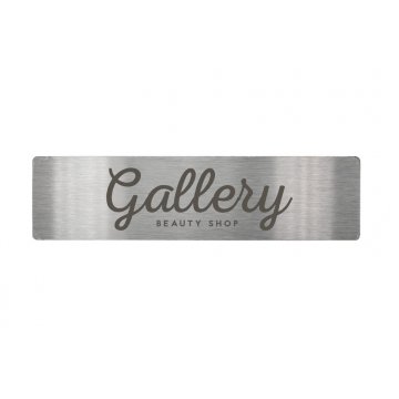 Steel Plate with Custom Engraving - Size 60x15x1mm - TS013