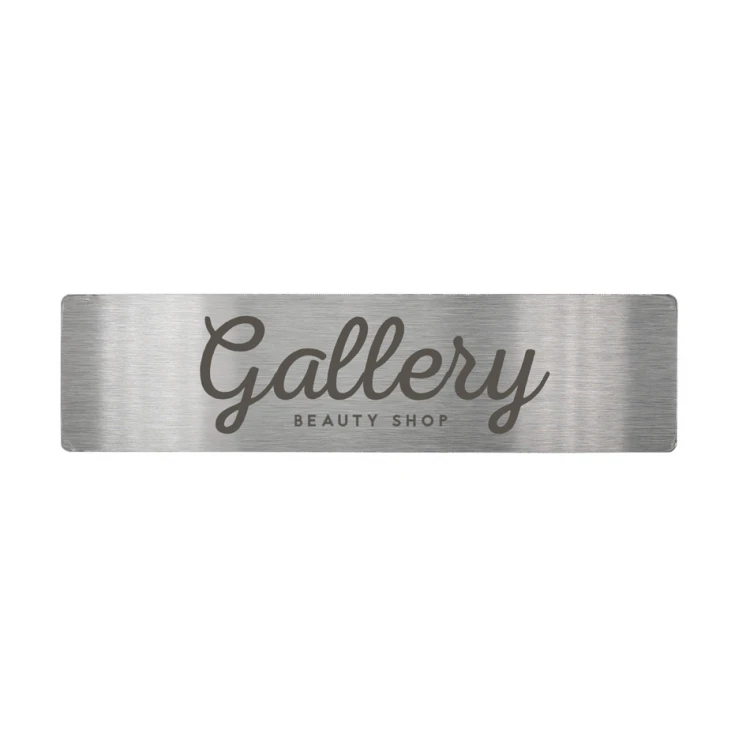 Steel Plate with Custom Engraving - Size 60x15x1mm - TS013